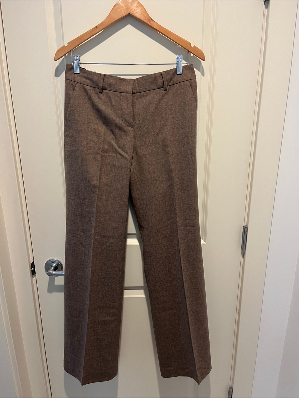 Club Monaco Keri Classic Brown Wool Dress Pants